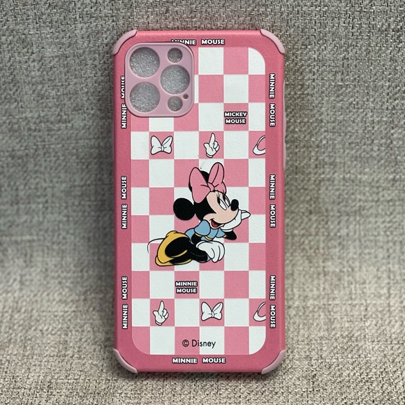 Minnie Mouse Leather Embossed Case in Pink Color - Picture 2 of 8